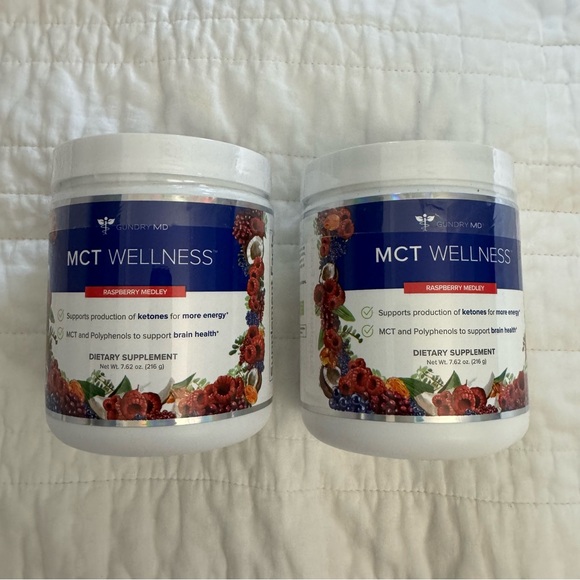 2 Pack Fat Burning Gundry MD MCT Wellness Raspberry Medley Supplement - Picture 9 of 11